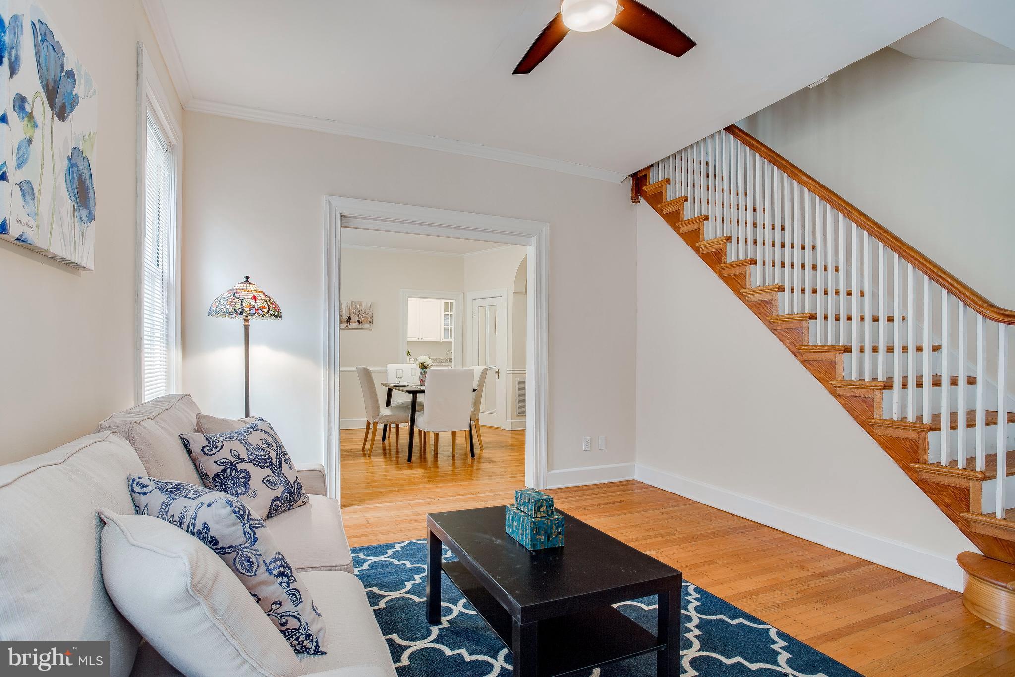 3725 Keswick Road Baltimore, MD 21211 - Photo 3 of 30 Living Room / Staircase