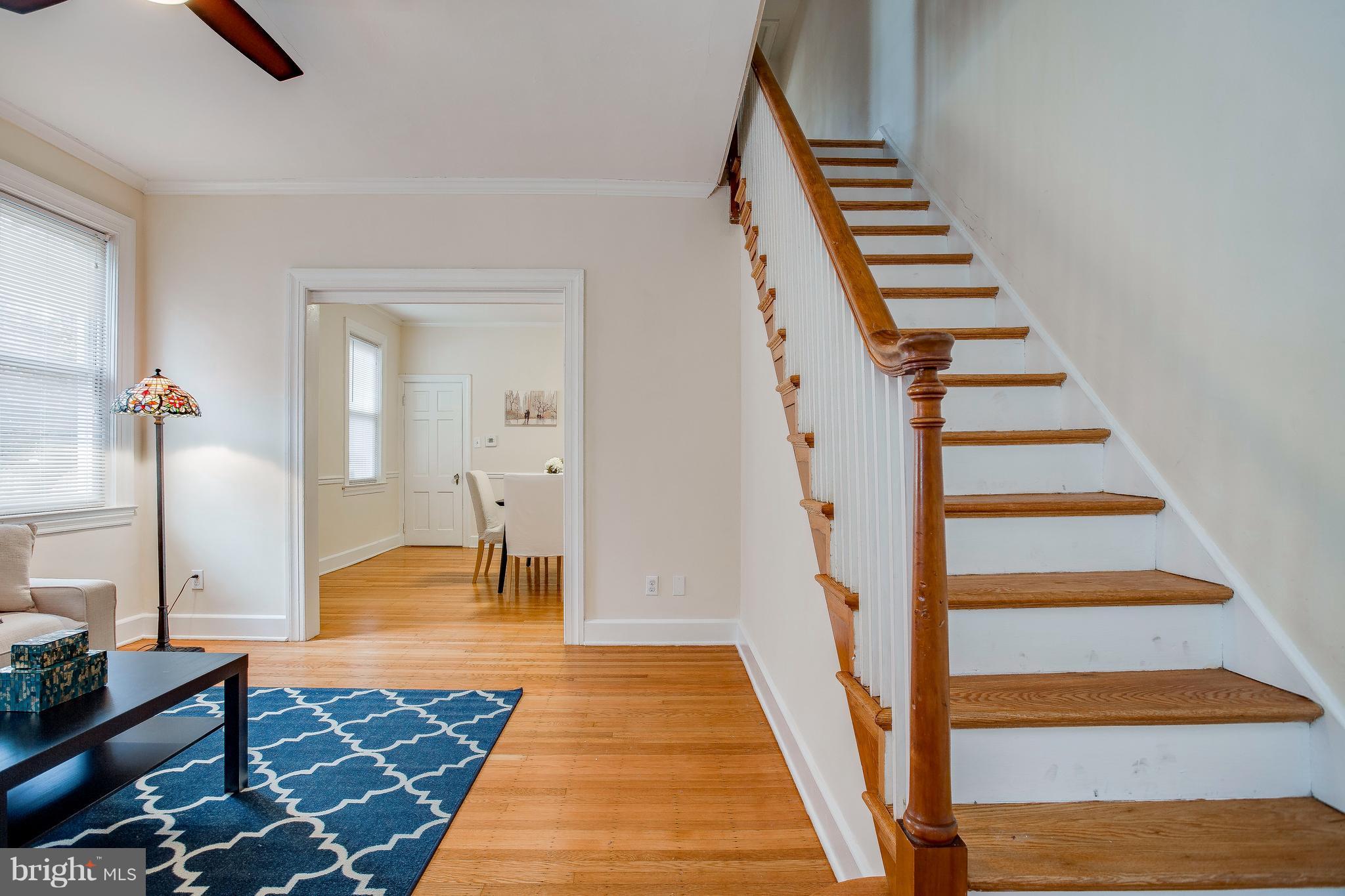 3725 Keswick Road Baltimore, MD 21211 - Photo 5 of 30 Living Room / Staircase