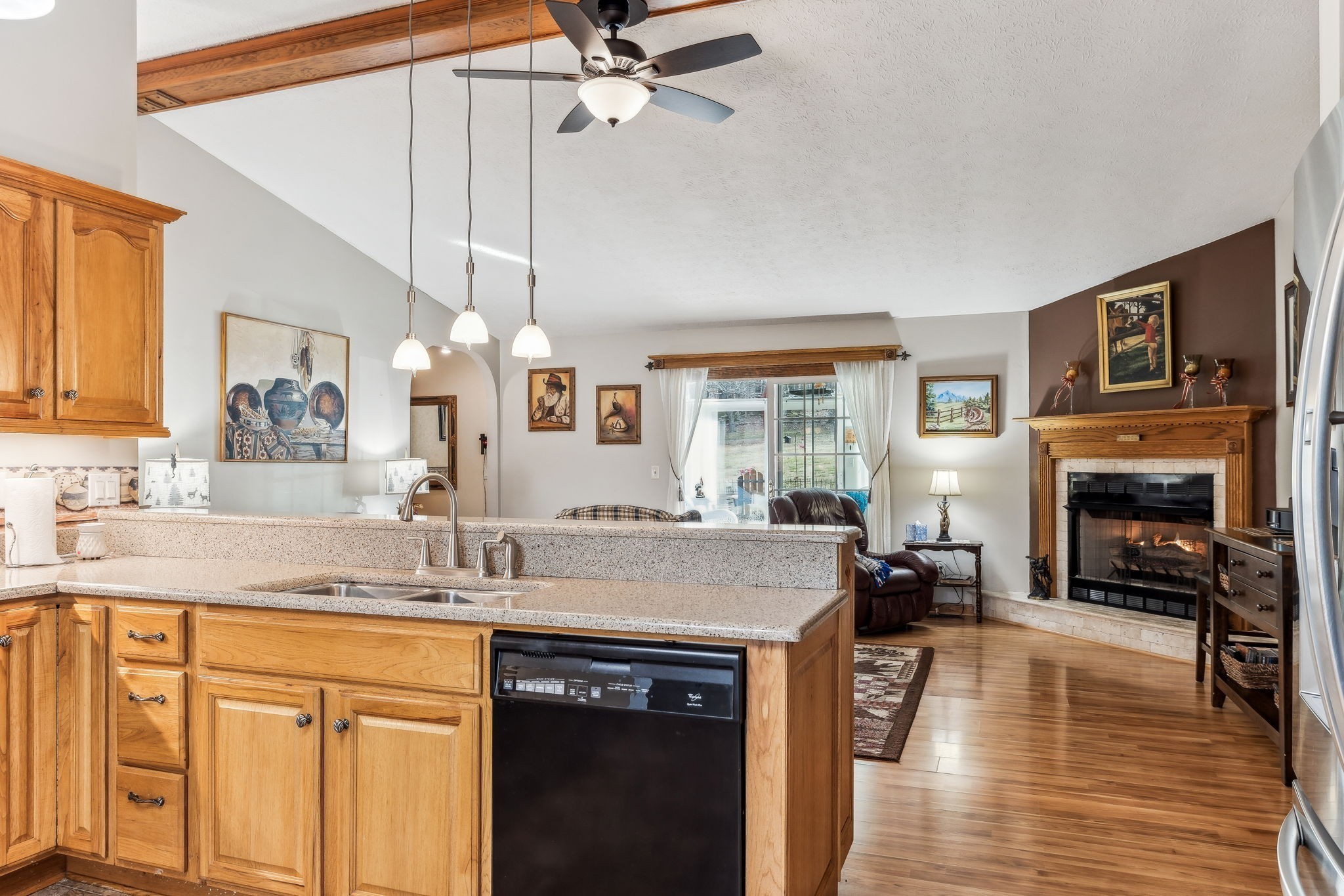 2079 Rock Springs Road Columbia, TN 38401 - Photo 18 of 83 a kitchen with stainless steel appliances granite countertop a stove refrigerator and cabinets