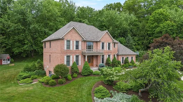 a house view with a garden space