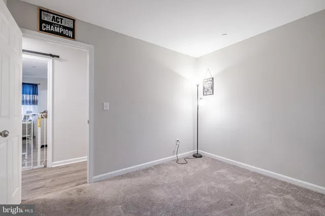 a view of an empty room