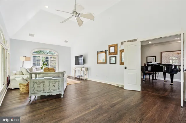 a living room with furniture and window