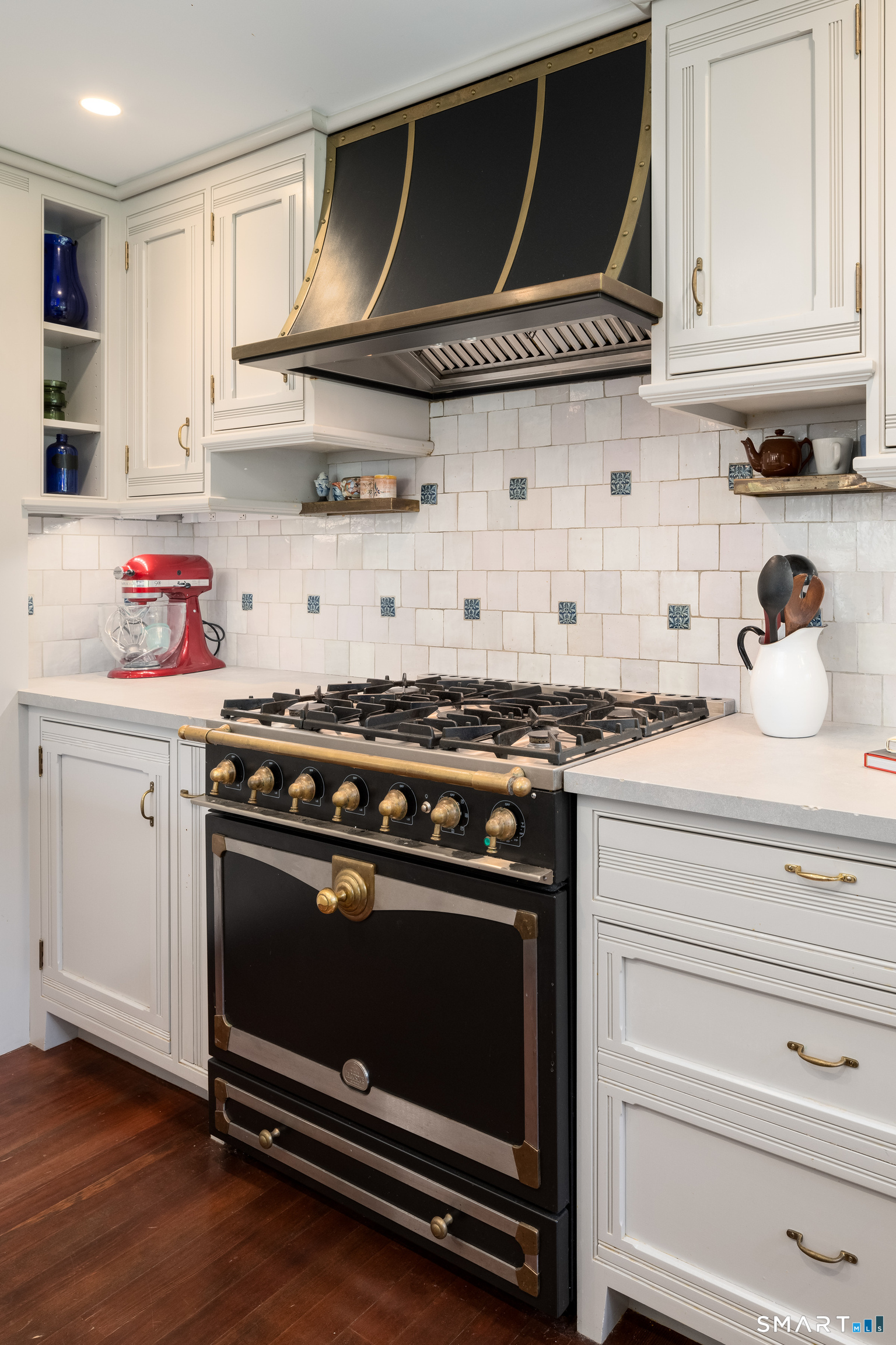 240 Umpawaug Road Redding, CT 06896 - Photo 11 of 40 La Cornue range and hood.