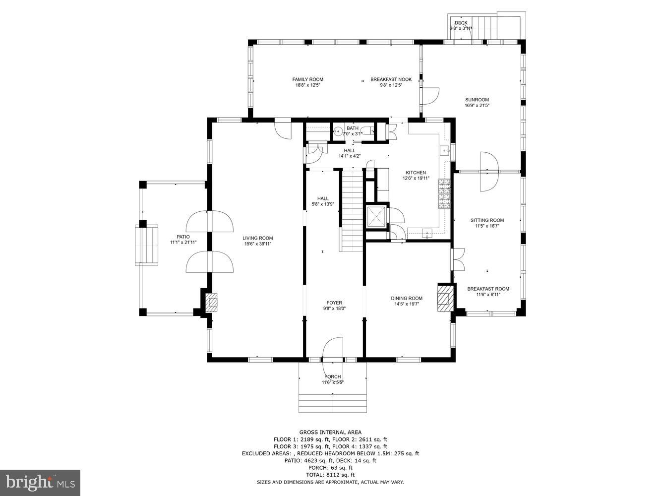 3512 Rittenhouse Street Northwest Washington, DC 20015 - Photo 129 of 132 Main Level Floor Plan