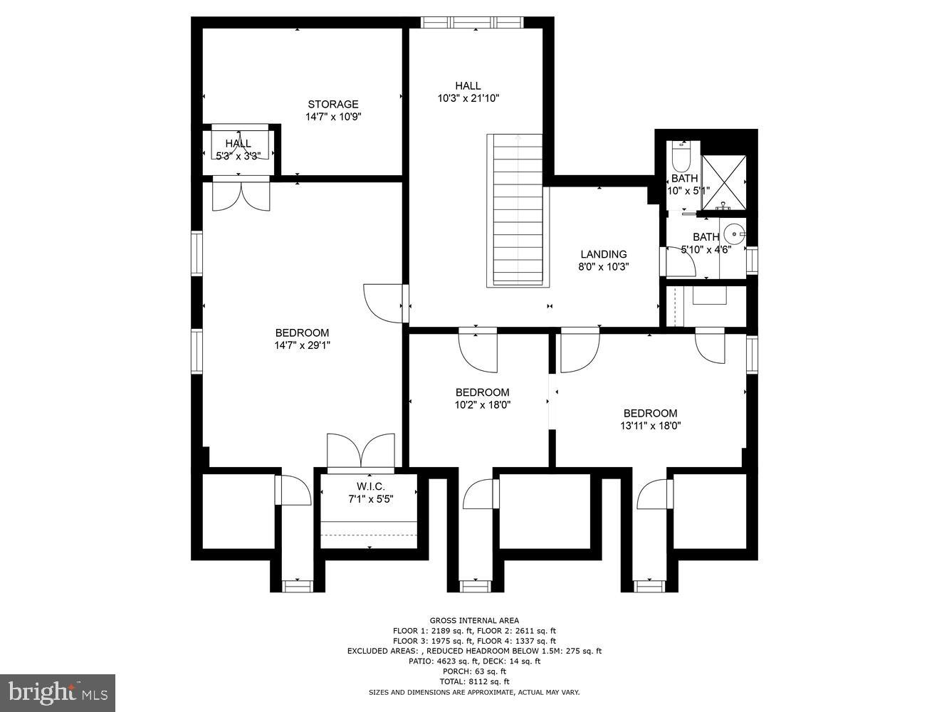 3512 Rittenhouse Street Northwest Washington, DC 20015 - Photo 131 of 132 Upper Level 2 Floor Plan