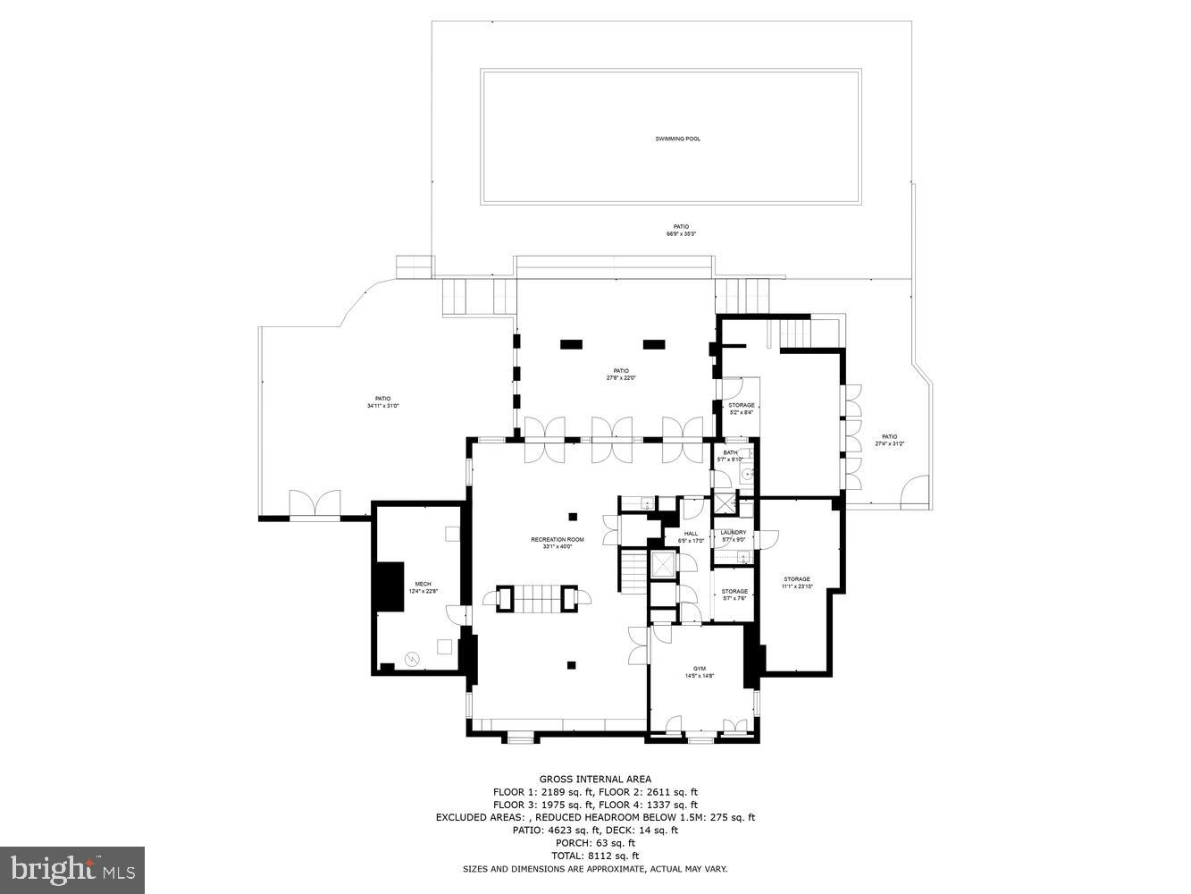 3512 Rittenhouse Street Northwest Washington, DC 20015 - Photo 132 of 132 Lower Level Floor Plan