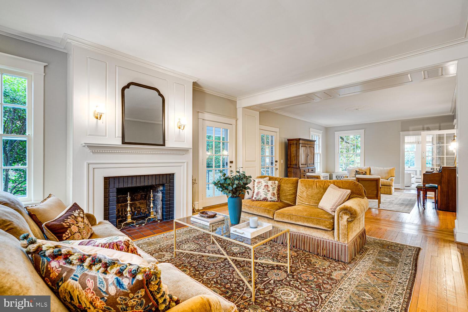 3512 Rittenhouse Street Northwest Washington, DC 20015 - Photo 4 of 132 a living room with furniture or fireplace and a rug