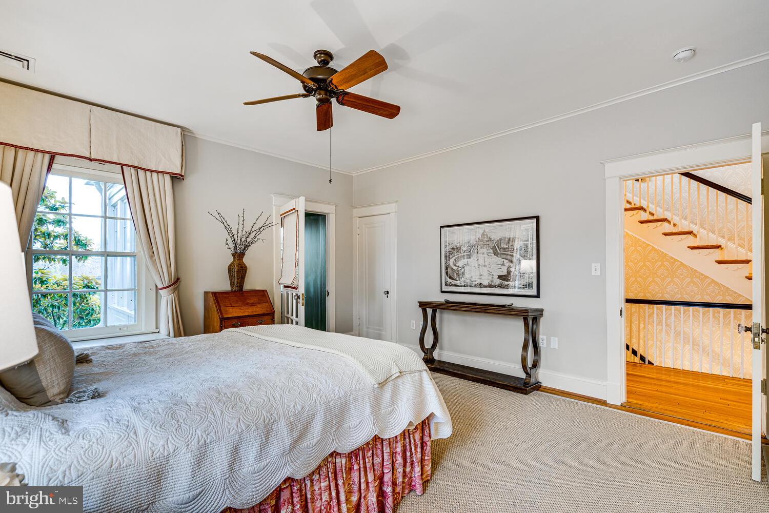 3512 Rittenhouse Street Northwest Washington, DC 20015 - Photo 58 of 132 a bedroom with a bed and a painting on the wall