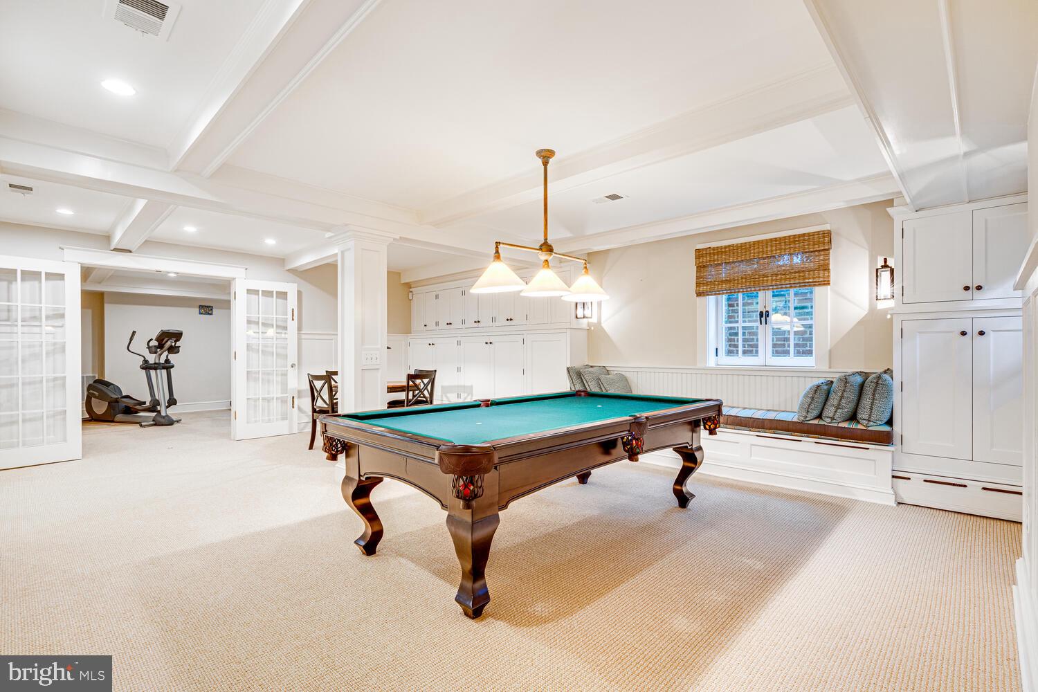 3512 Rittenhouse Street Northwest Washington, DC 20015 - Photo 88 of 132 a room with pool table and windows