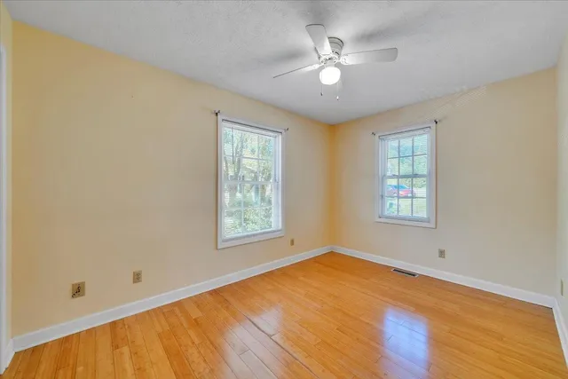 a view of a livingroom with a flat screen tv