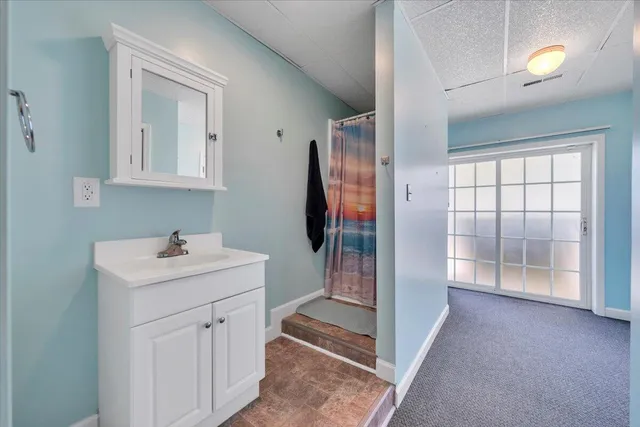 an aerial view of residential house with outdoor space