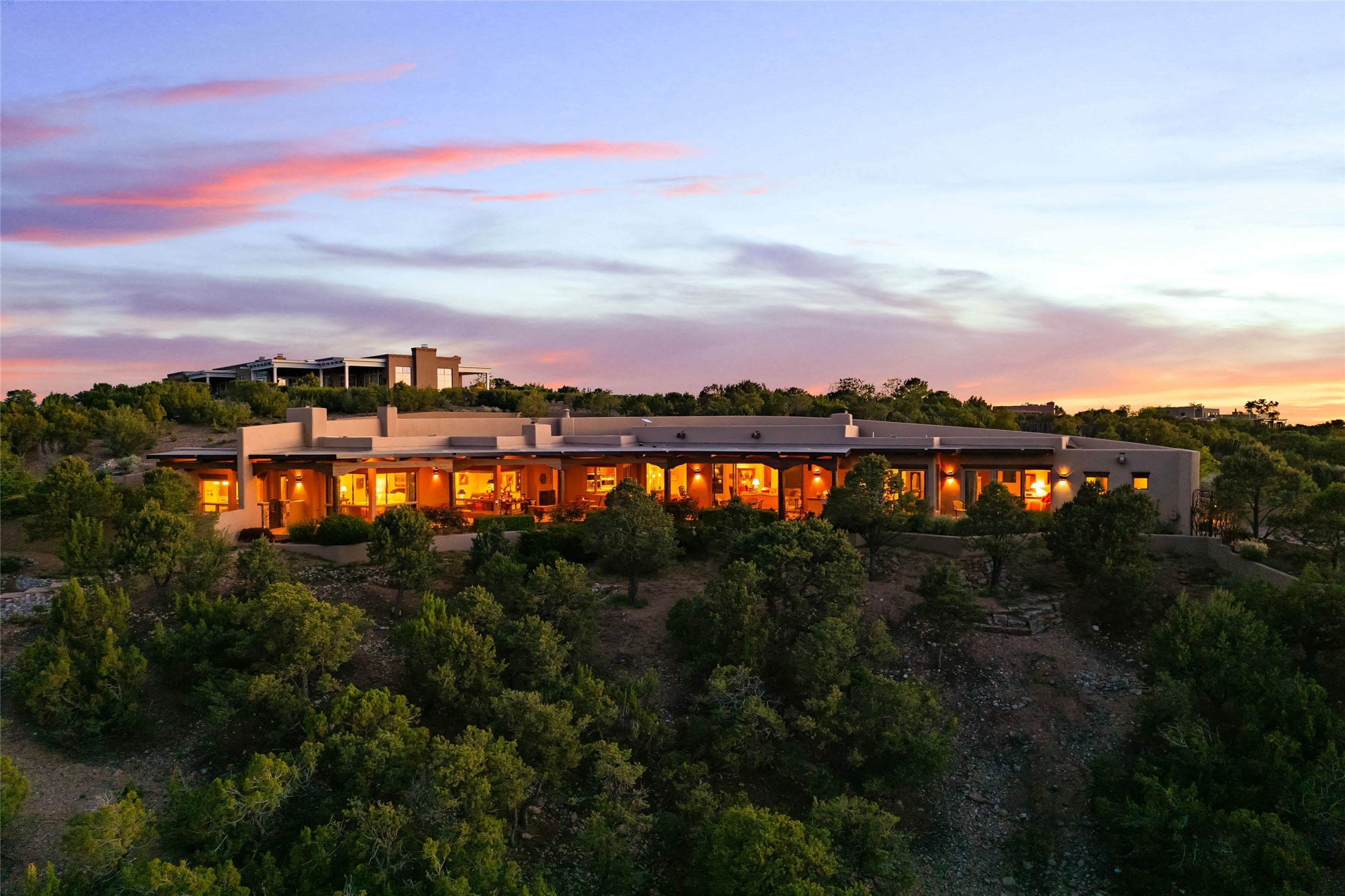42 San Juan Ranch Road Santa Fe, NM 87506 - Photo 1 of 49 - Twilight at the top of the world - 42 San Juan Ranch Road