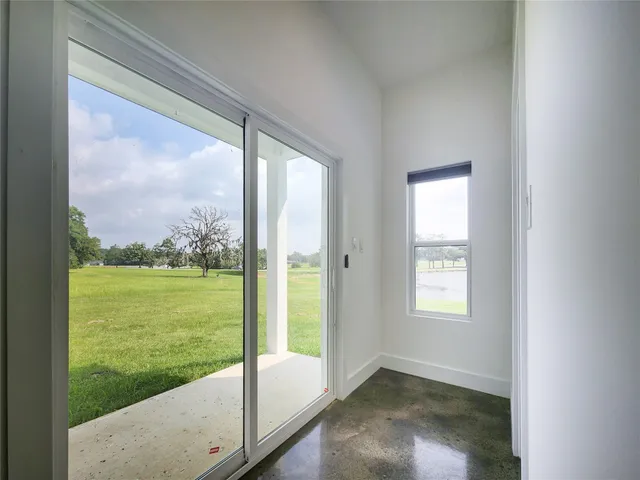 a view of an ocean from a window