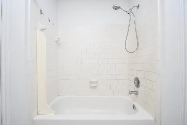a bathroom with a bath tub and a shower