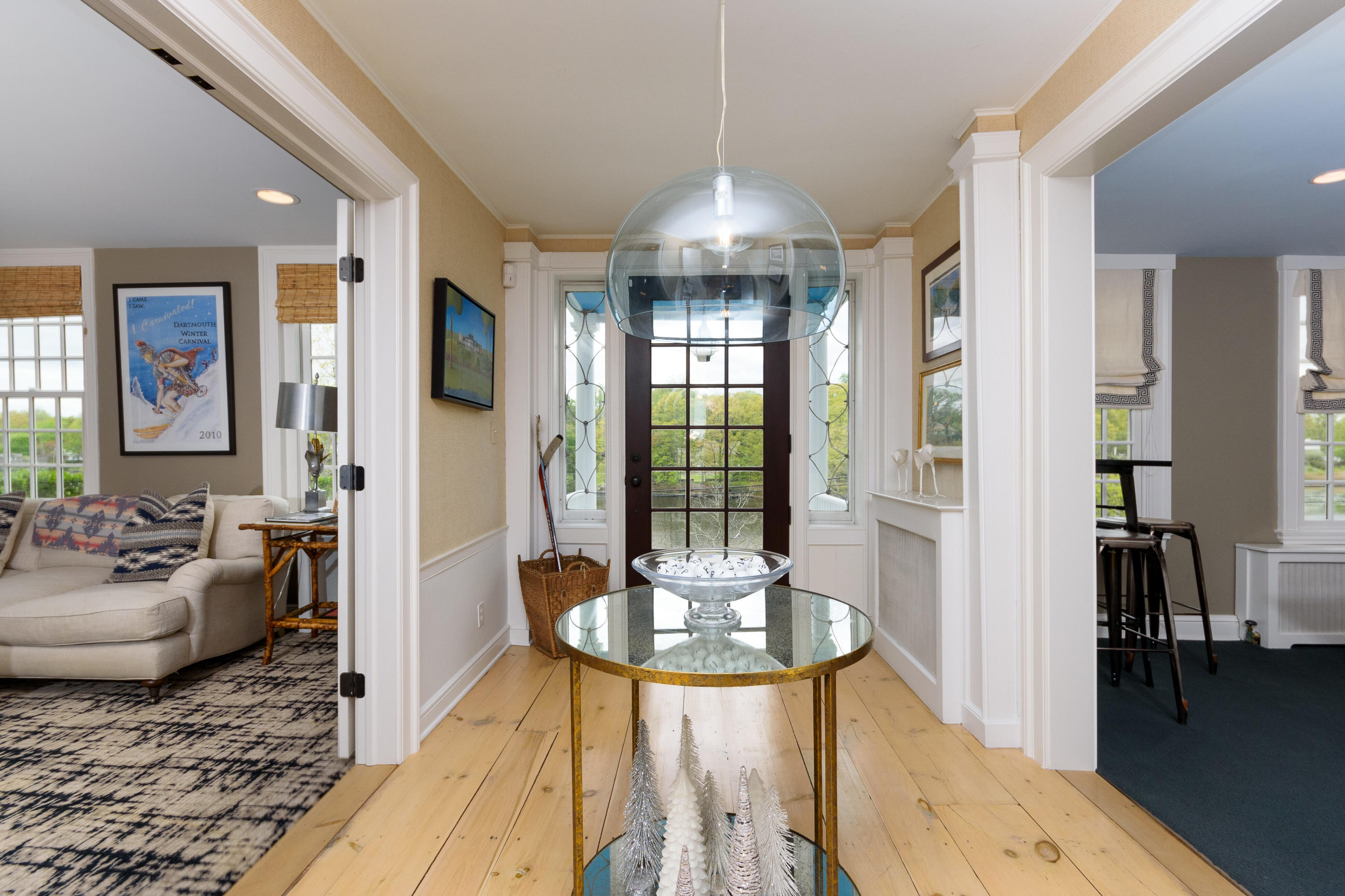 118 Goodwives River Road Darien, CT 06820 - Photo 41 of 68 a view of a dining room with furniture window and wooden floor