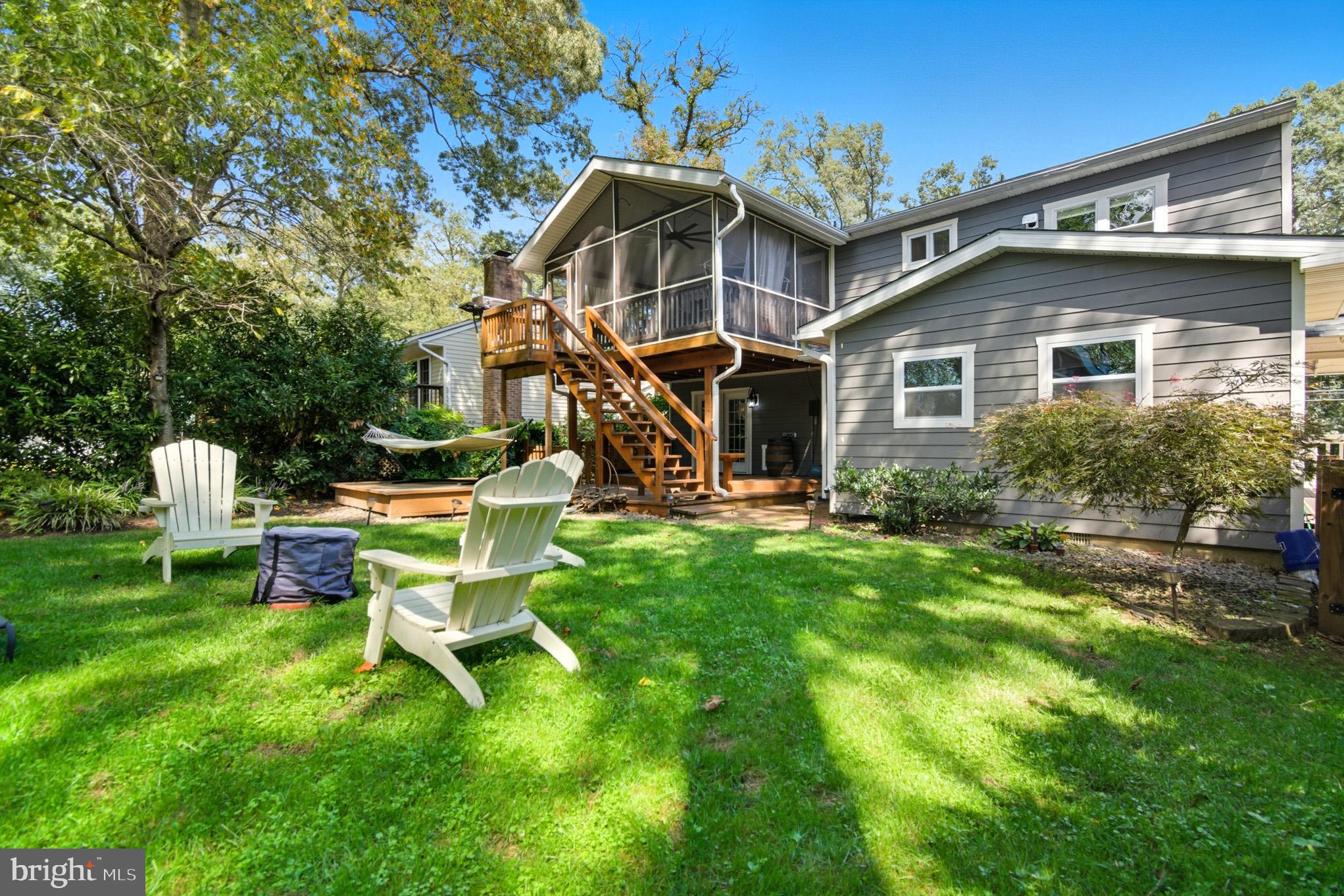 1155 Claire Road Crownsville, MD 21032 - Photo 48 of 69 Charming backyard oasis with lush greenery.