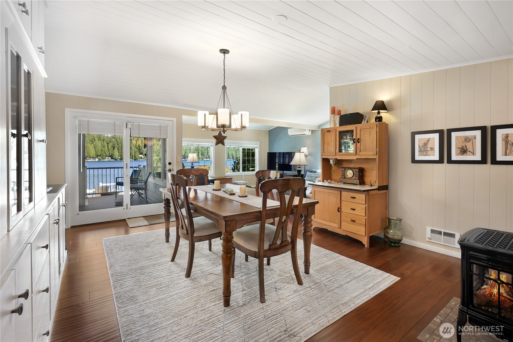 29 Northwest Lake Roesiger Road Snohomish, WA 98290 - Photo 13 of 38 a view of a dining room with furniture window and wooden floor
