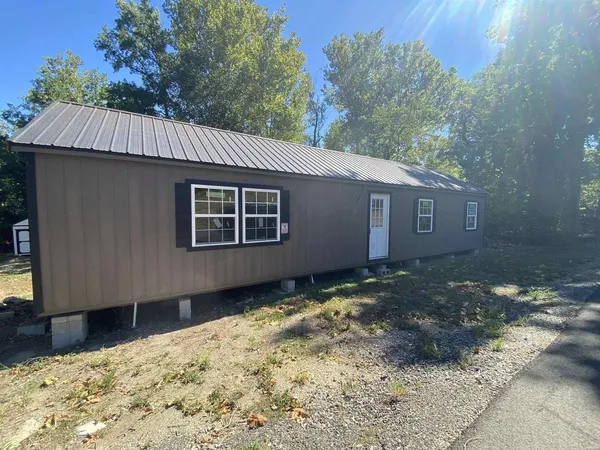 a backyard of a house