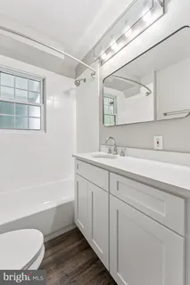 a bathroom with a sink a toilet and a bathtub