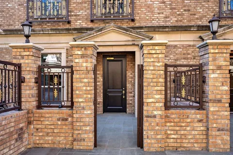 a front view of a house