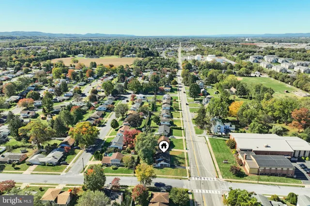 an aerial view of a city with lots of residential buildings