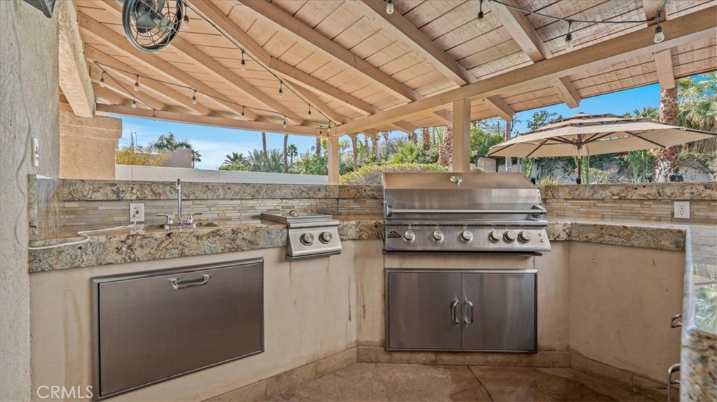 71569 Sahara Road Rancho Mirage, CA 92270 - Photo 34 of 51 Backyard Grilling area and Bar View