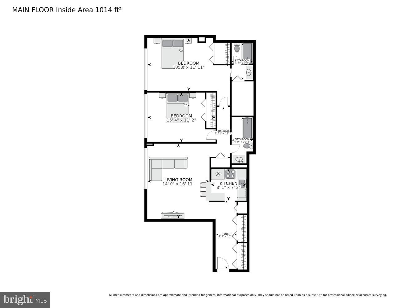 4515 Willard Avenue, Unit 1421S Chevy Chase, MD 20815 - Photo 19 of 53 a picture of a floor plan
