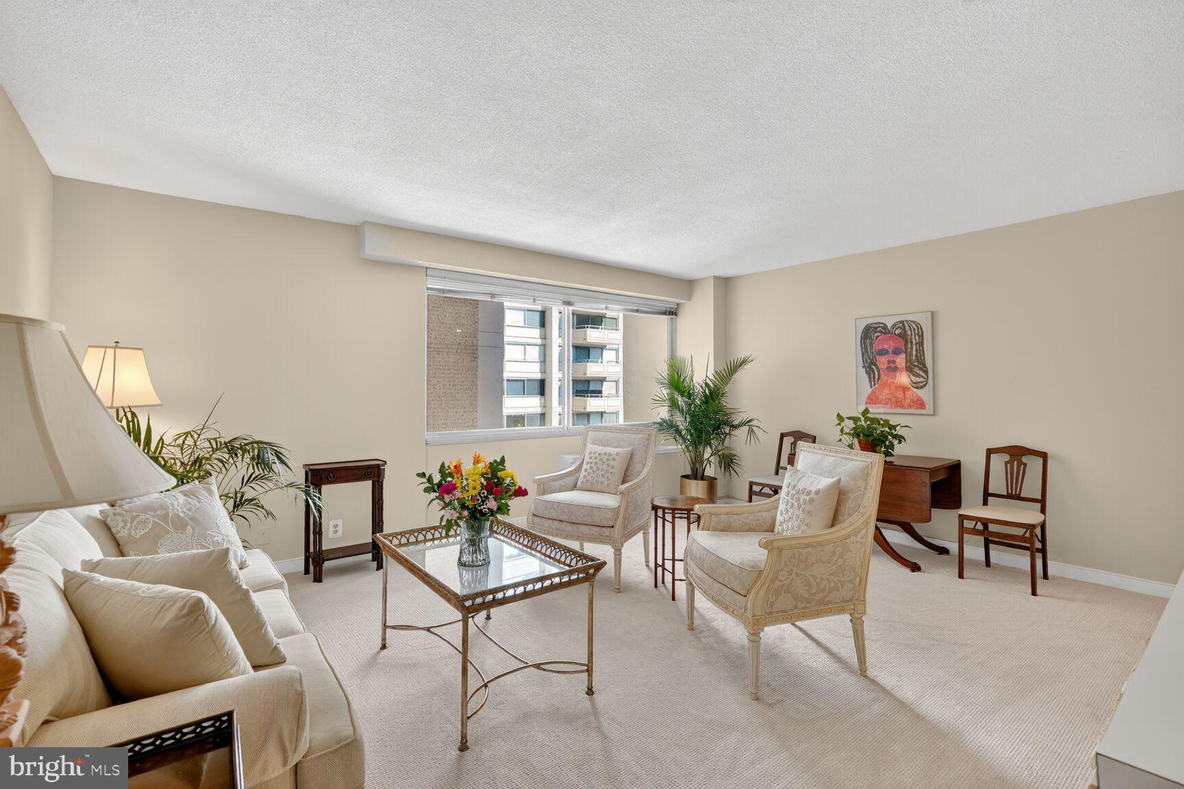 4515 Willard Avenue, Unit 1421S Chevy Chase, MD 20815 - Photo 10 of 53 a living room with furniture a rug and a window