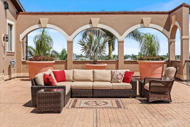 a bathroom with a bathtub and a sink