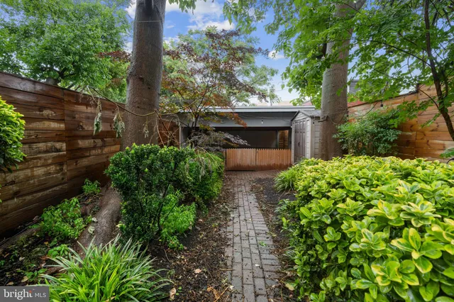 a backyard of a house