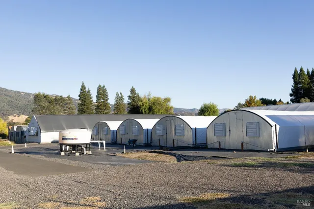 a view of a terrace with wooden fence