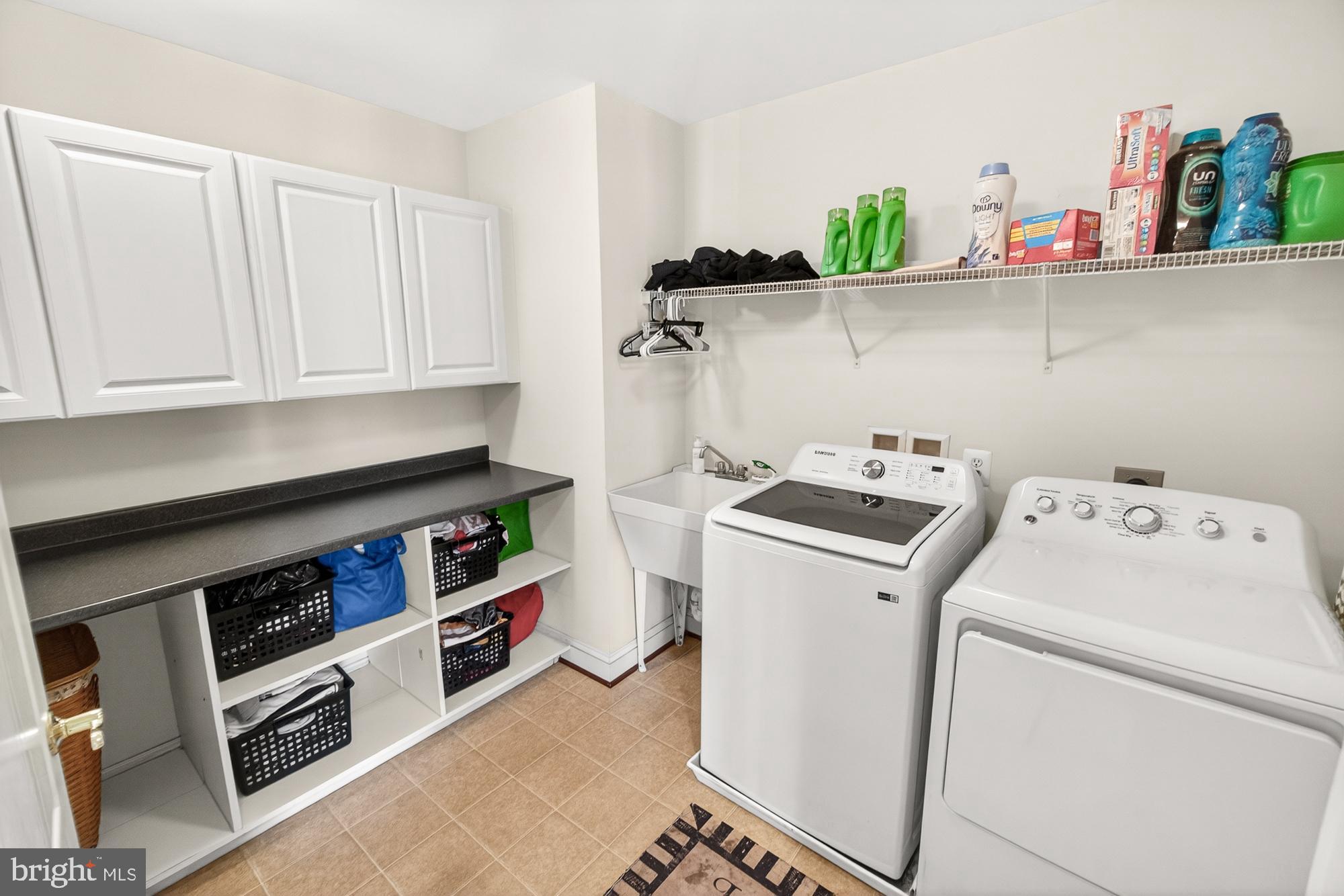 15512 Mount Nebo Road Poolesville, MD 20837 - Photo 84 of 125 Bedroom level laundry room with folding counter