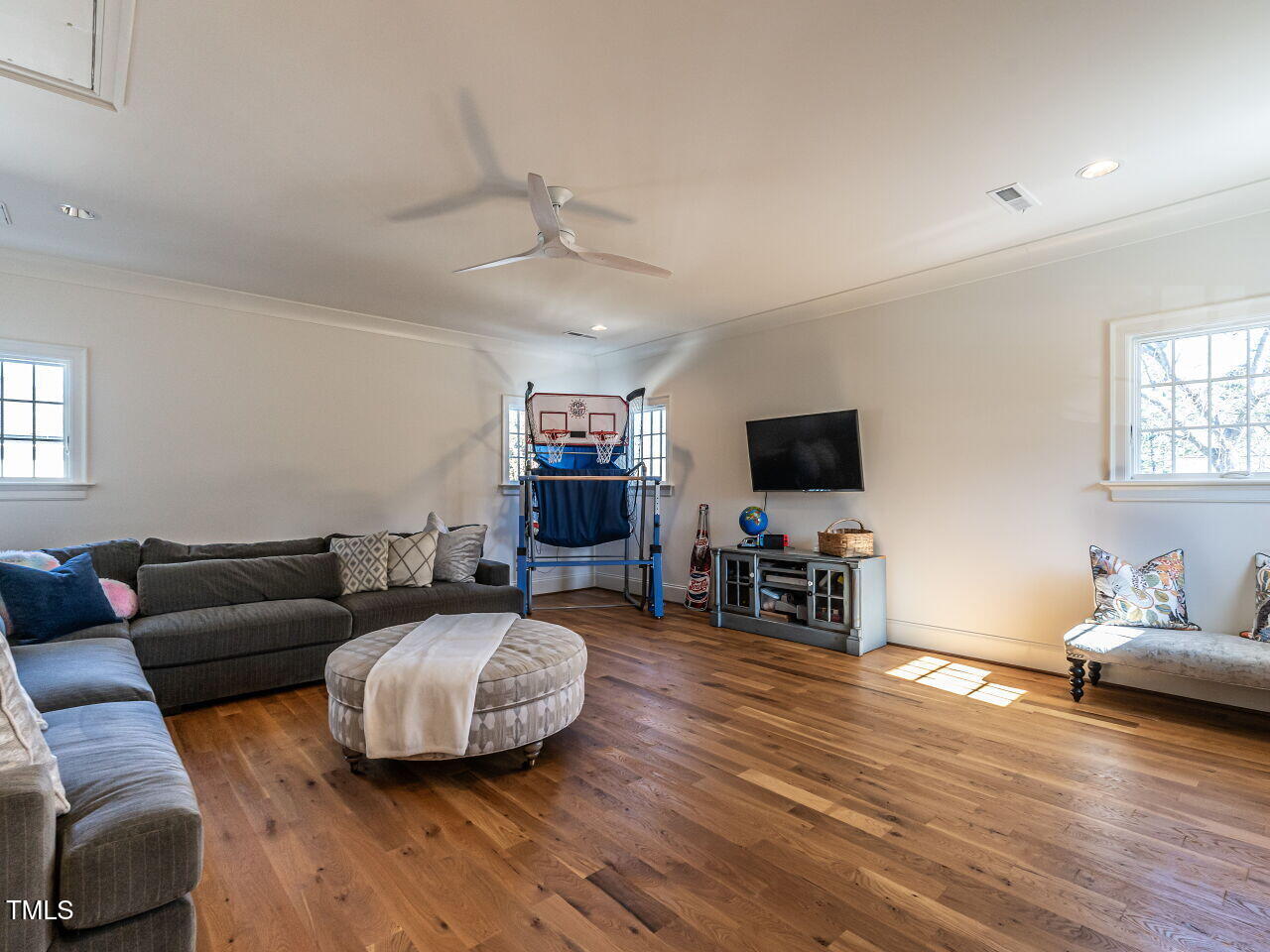 1324 Brooks Avenue Raleigh, NC 27607 - Photo 43 of 65 a living room with furniture and a flat screen tv