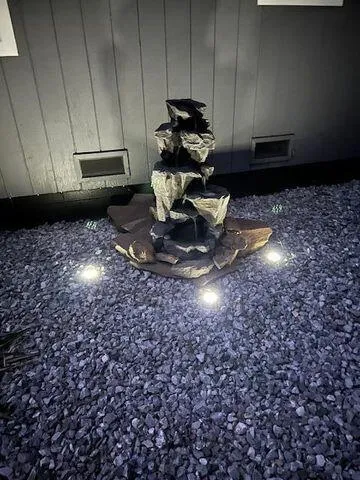 a view of a fireplace in a room