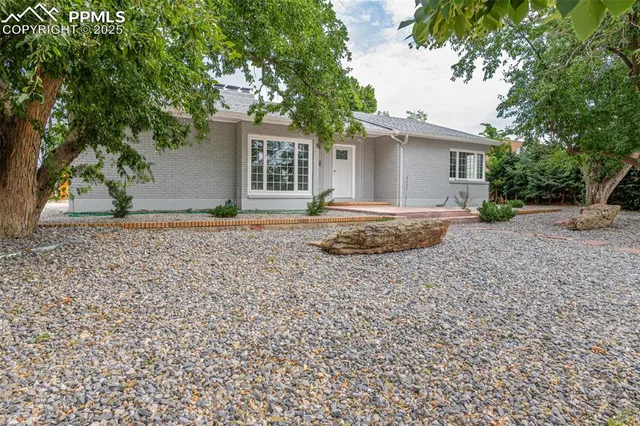 a front view of a house