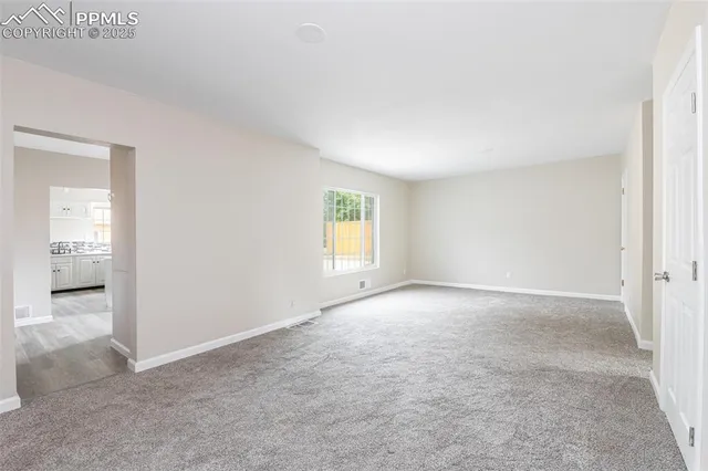 a view of an empty room