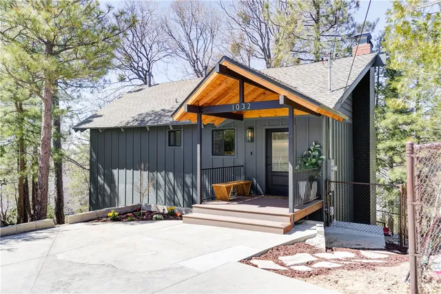 a view of a house with a patio