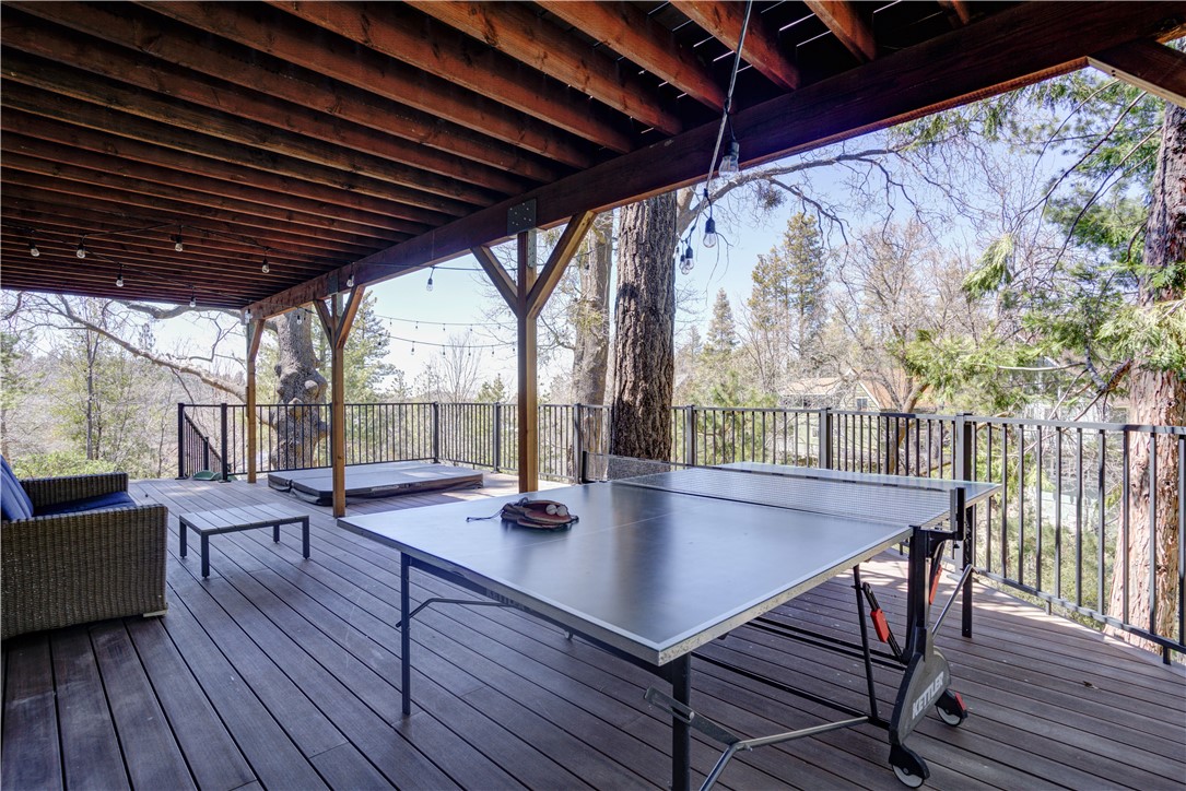 1032 Grass Valley Road Lake Arrowhead, CA 92352 - Photo 38 of 48 a view of porch with seating space