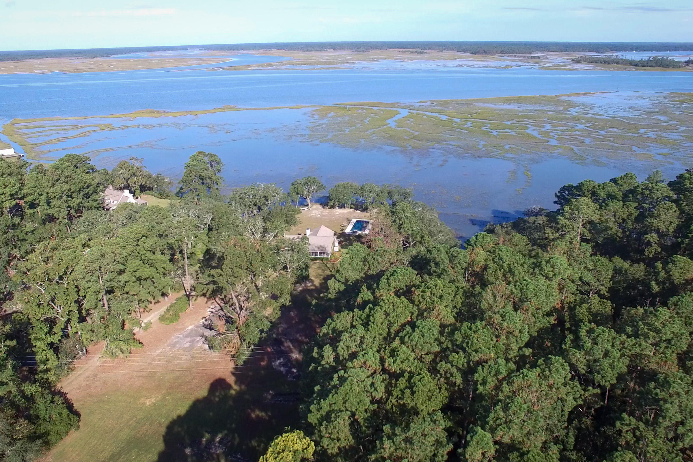 6960 Bears Bluff Road Wadmalaw Island, SC 29487 - Photo 2 of 74 6960BearsBluff-Aerial-5