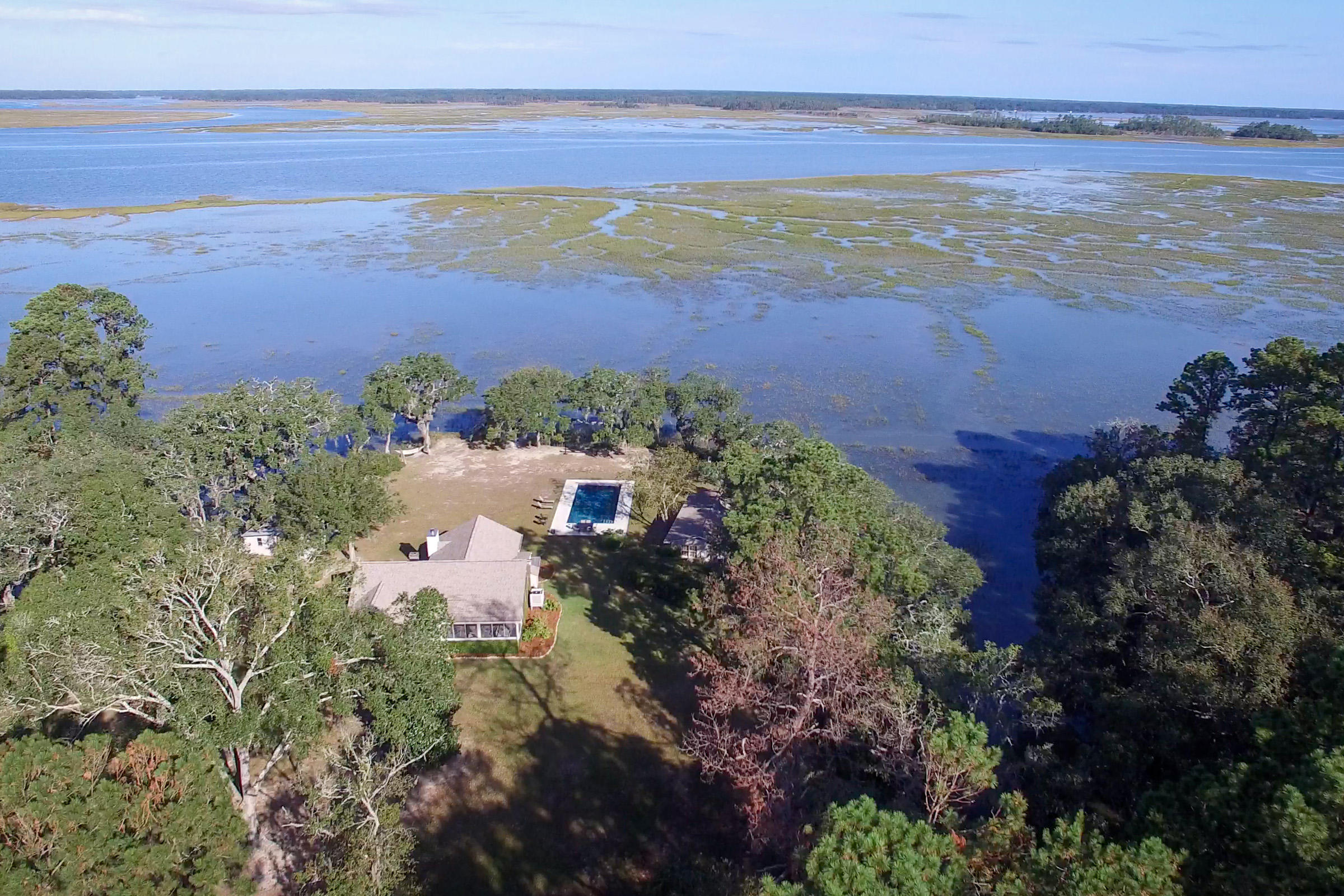 6960 Bears Bluff Road Wadmalaw Island, SC 29487 - Photo 3 of 74 6960BearsBluff-Aerial-4