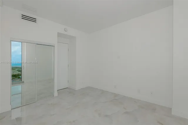 a view of an empty room