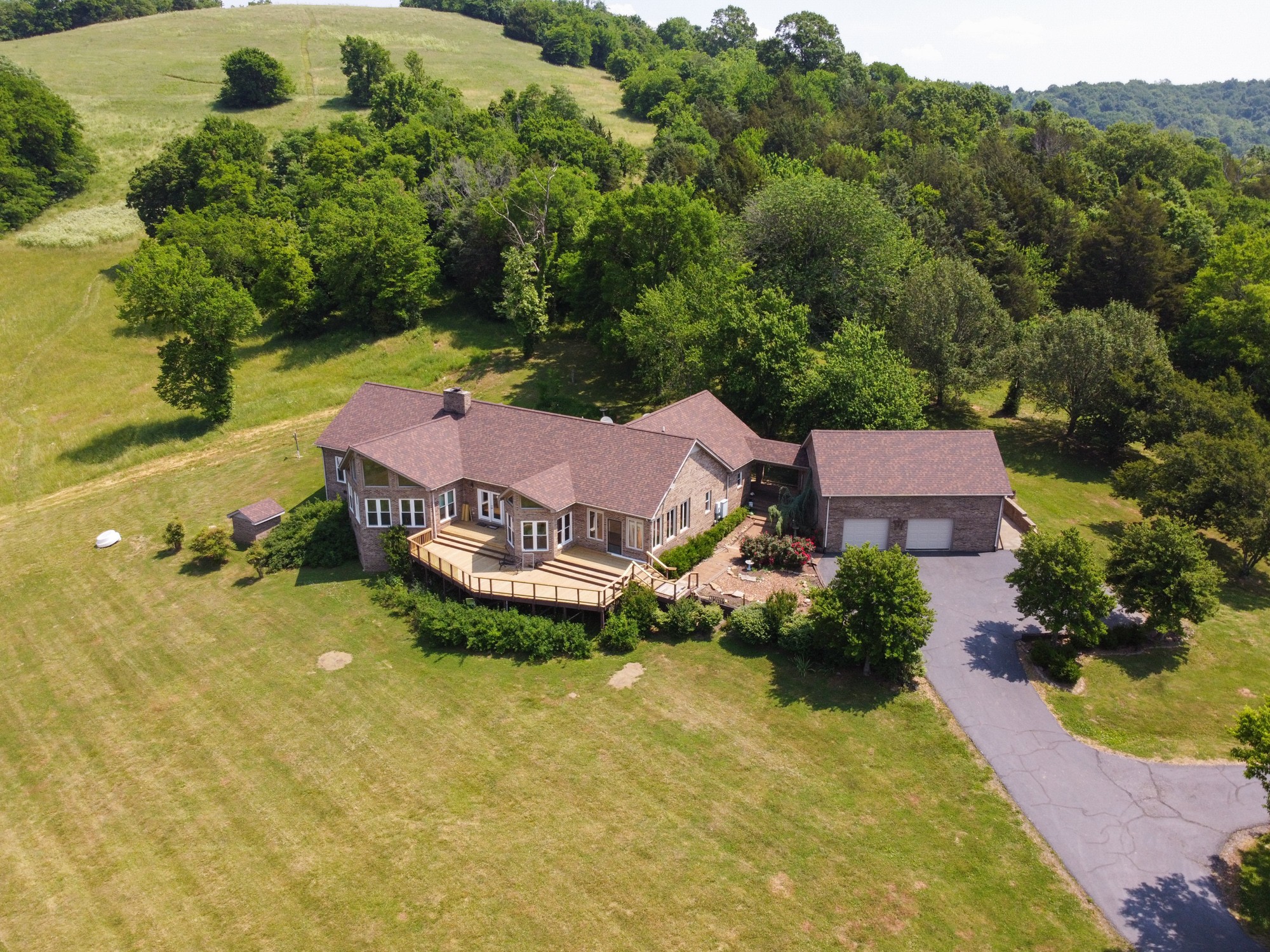 2150 Wilson Hill Road Lewisburg, TN 37091 - Photo 3 of 38 an aerial view of a house with garden space and street view