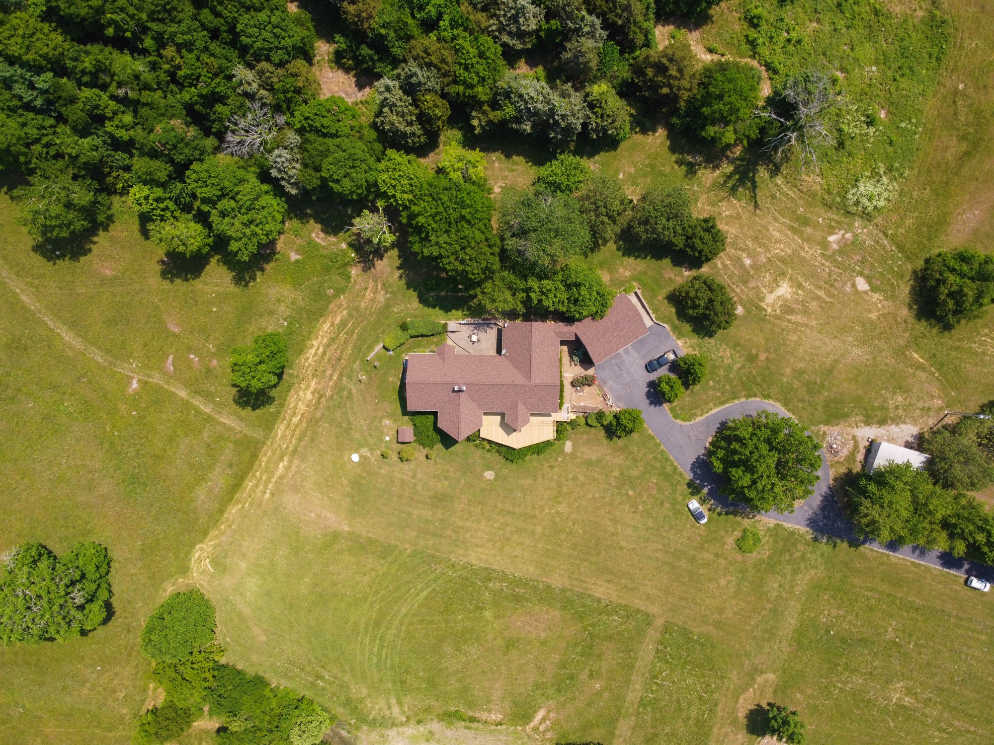 2150 Wilson Hill Road Lewisburg, TN 37091 - Photo 4 of 38 an aerial view of residential house with pool yard and outdoor seating