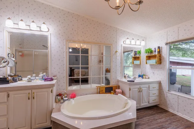 a very nice looking room with a large window