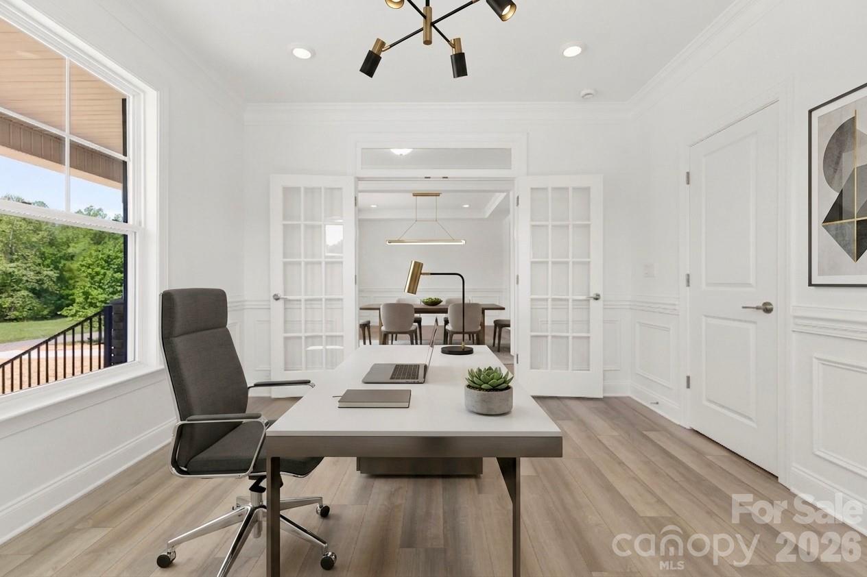 5944 Bakers Point Hickory, NC 28602 - Photo 35 of 39 a view of a workspace with furniture and a window