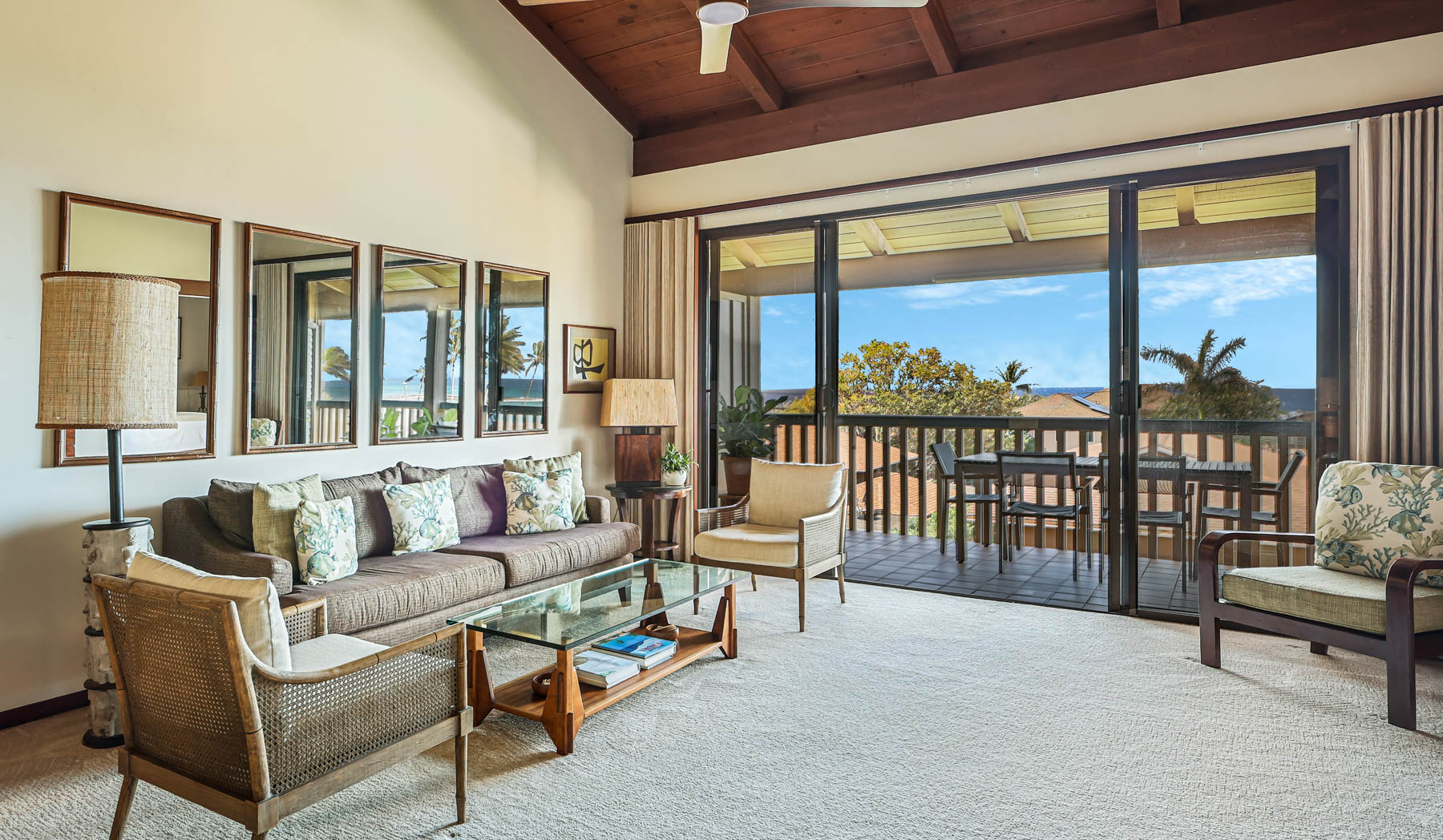 1870 Hoone Road, Unit 522 Koloa, HI 96756 - Photo 6 of 19 a living room with furniture and a large window