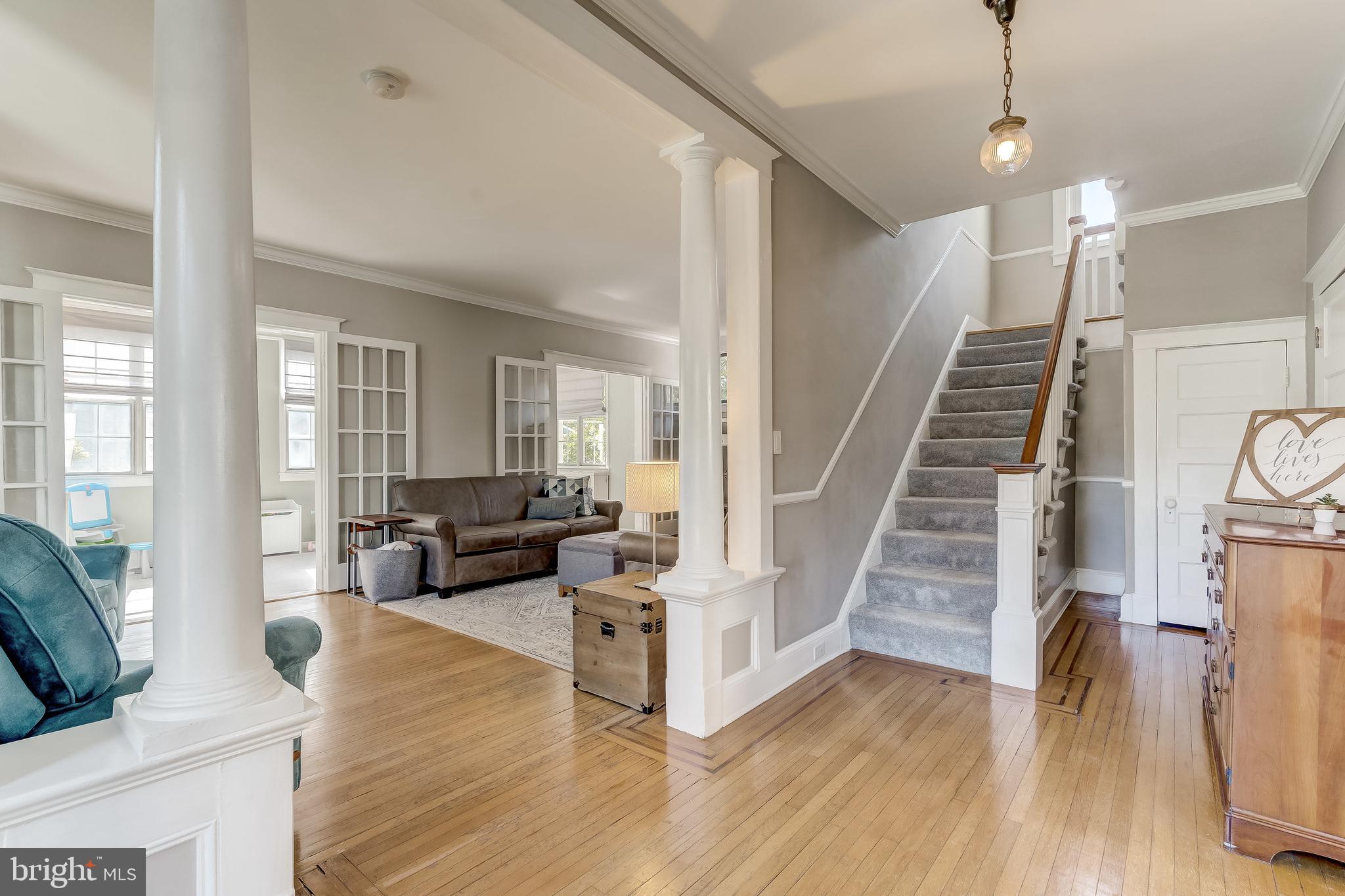 116 South Rolling Road Catonsville, MD 21228 - Photo 4 of 40 Beautiful Foyer With Original Columns and Crown