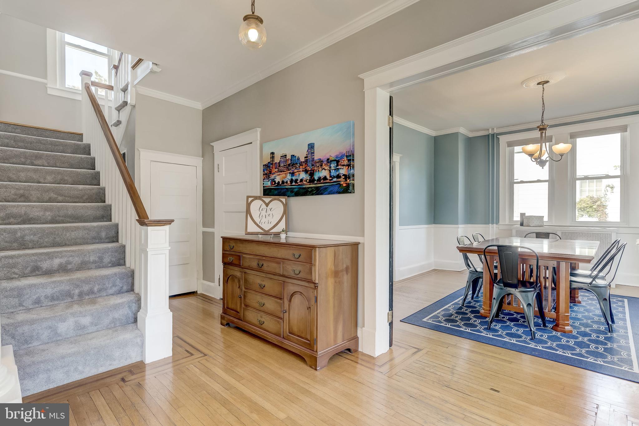 116 South Rolling Road Catonsville, MD 21228 - Photo 10 of 40 Beautiful Foyer With Original Columns and Crown