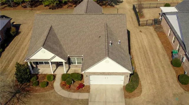 a view of a house with patio