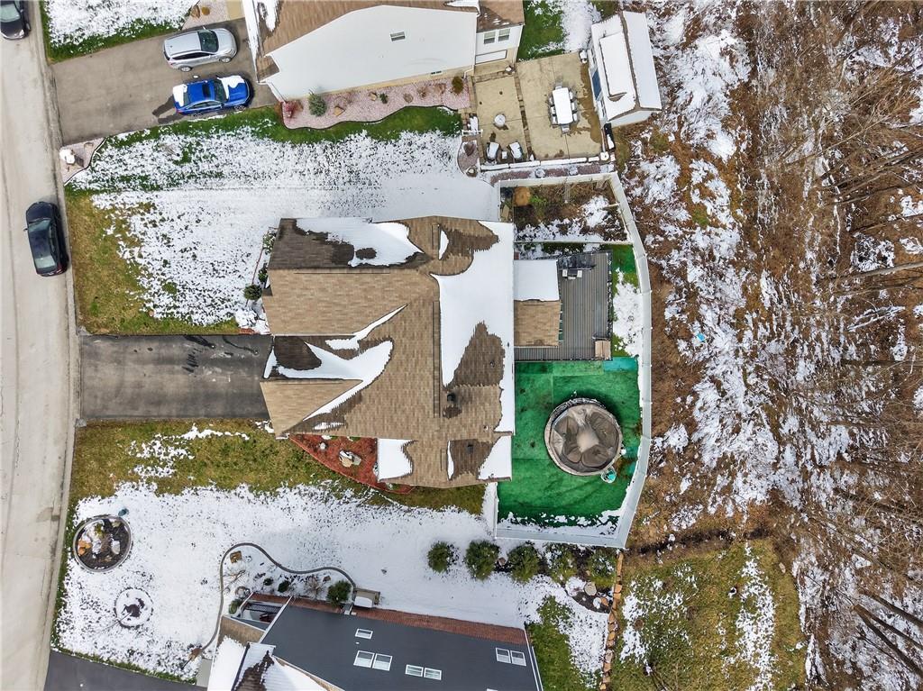 423 Labrador Lane Clairton, PA 15025 - Photo 48 of 49 an aerial view of a house with a backyard